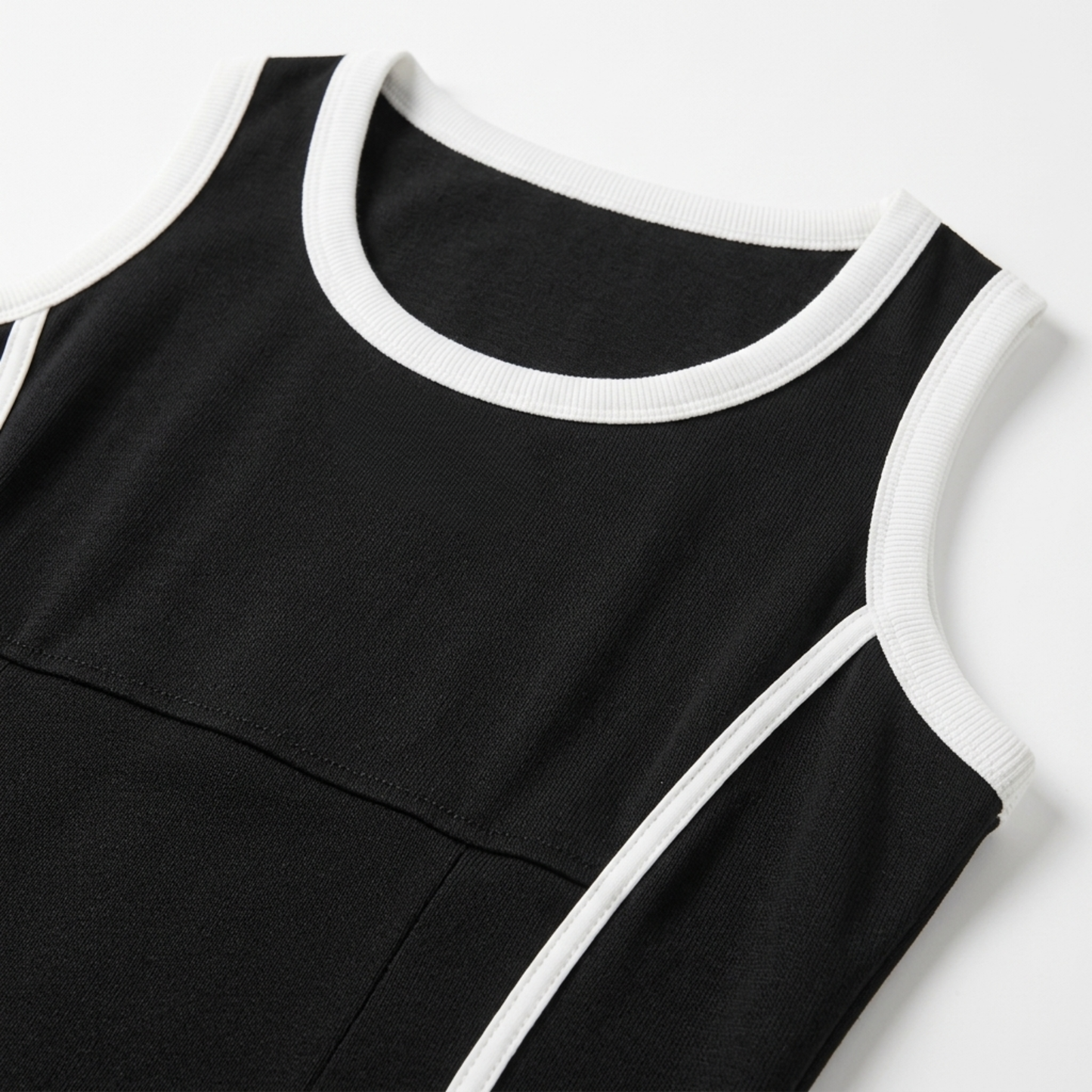 Plus Size Long Dress for Women, Sleeveless A-Line Cut with Round Neck
