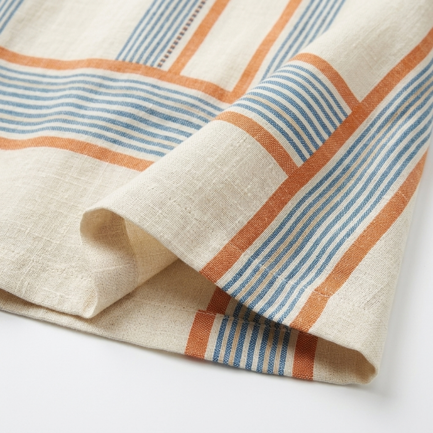 Striped kimono caftan dress — flared cut — beach vacation