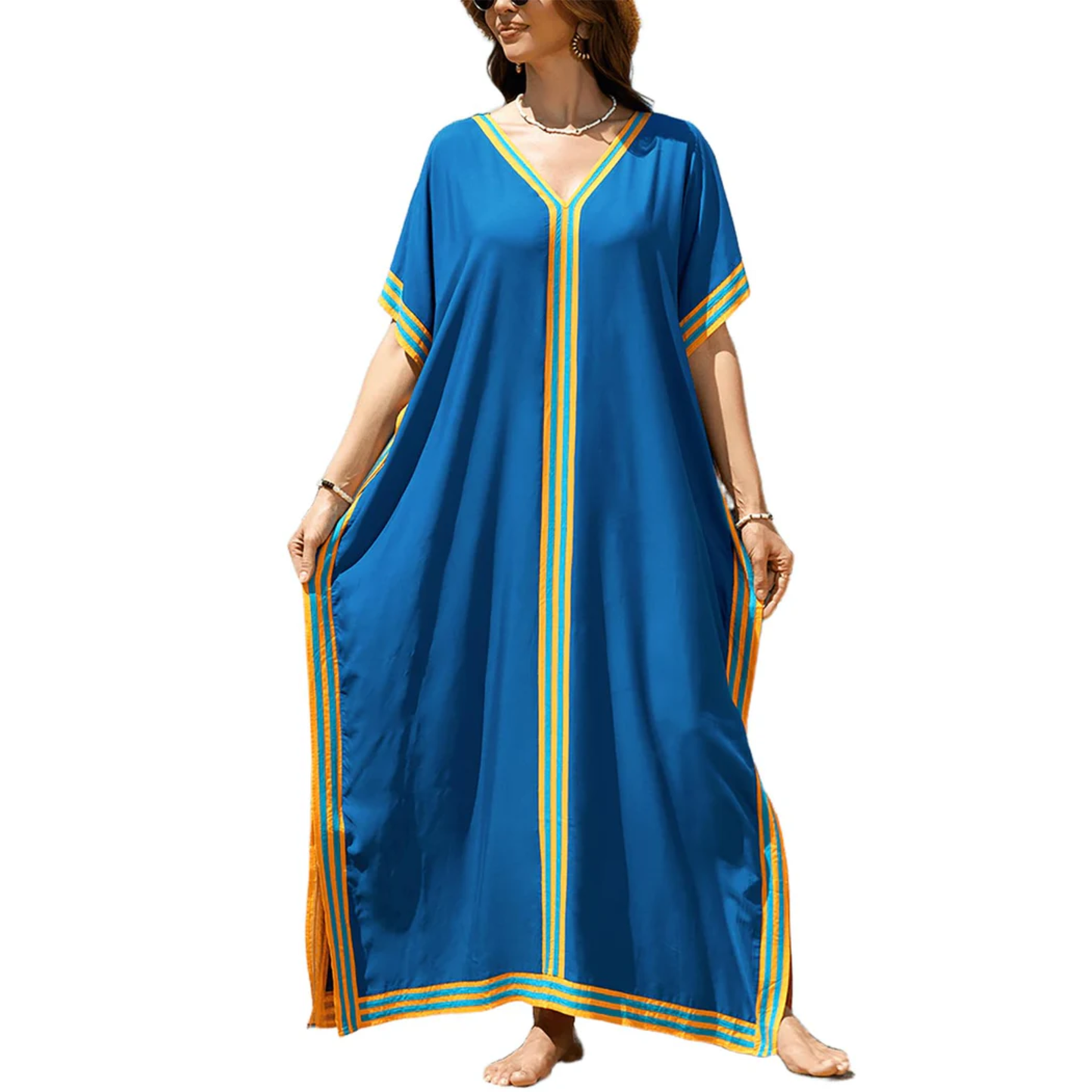 Long beach kimono robe — loose fit — summer vacation