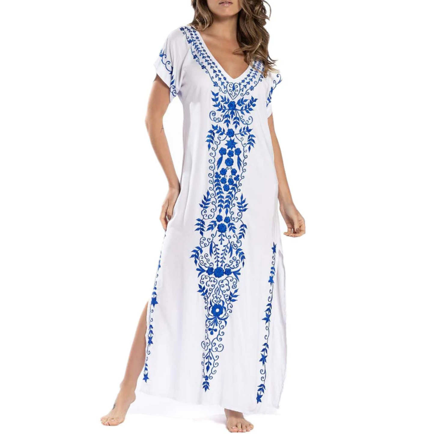 Long beach kimono robe — loose fit — summer vacation