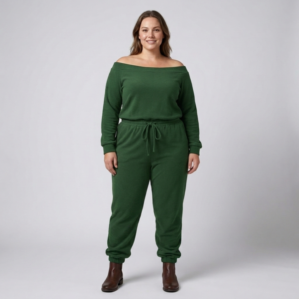 Casual Plus Size Two-Piece Set