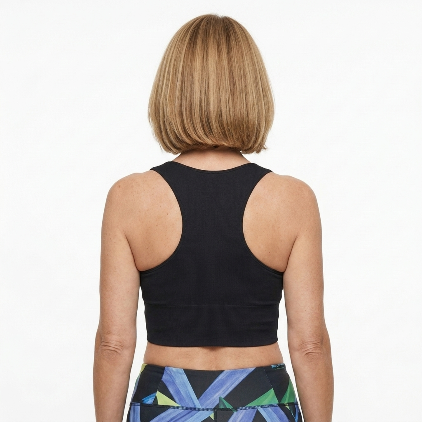 Short crop top for women with racerback — V-neck — summer