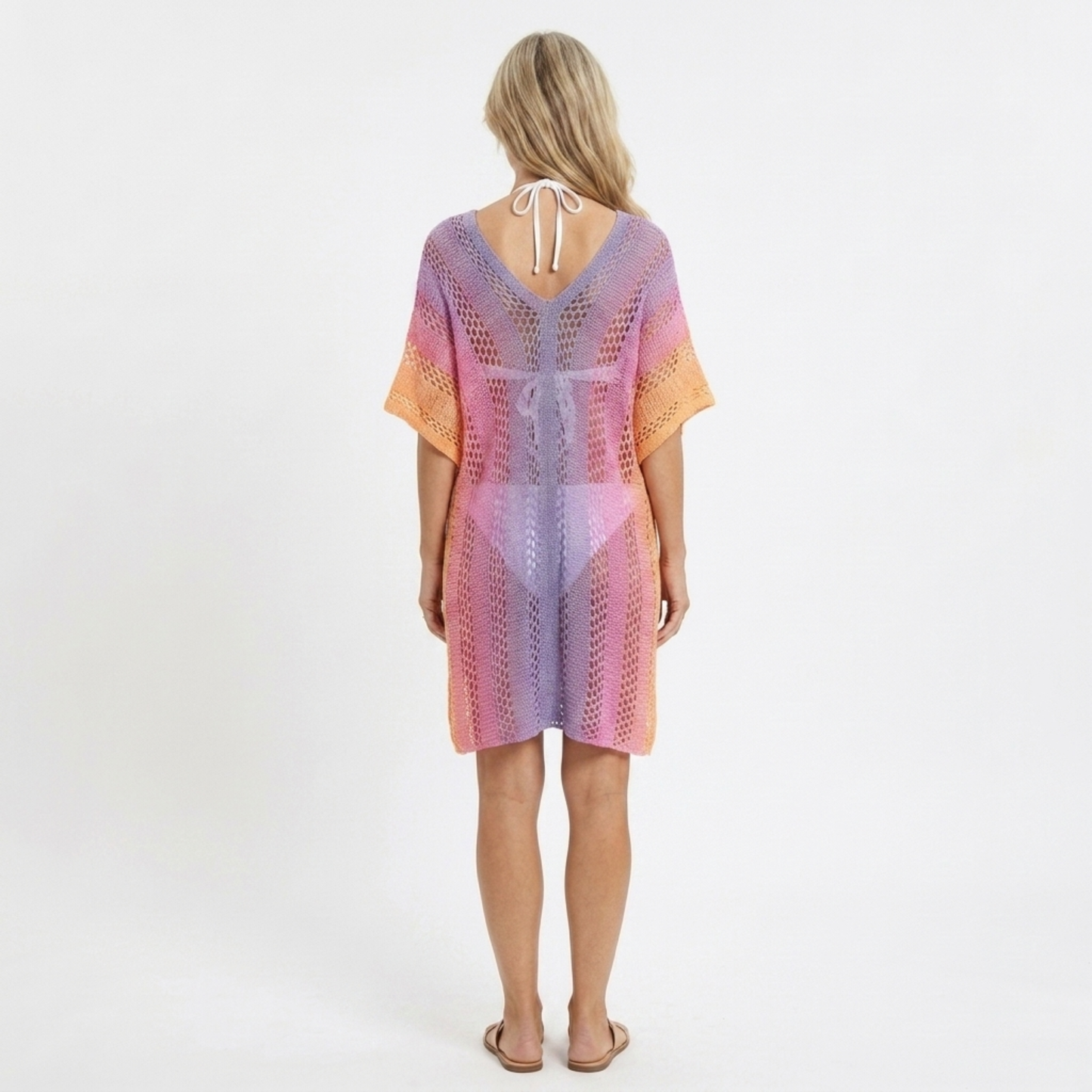 Women's beach kimono robe — loose crochet fit — summer vacation