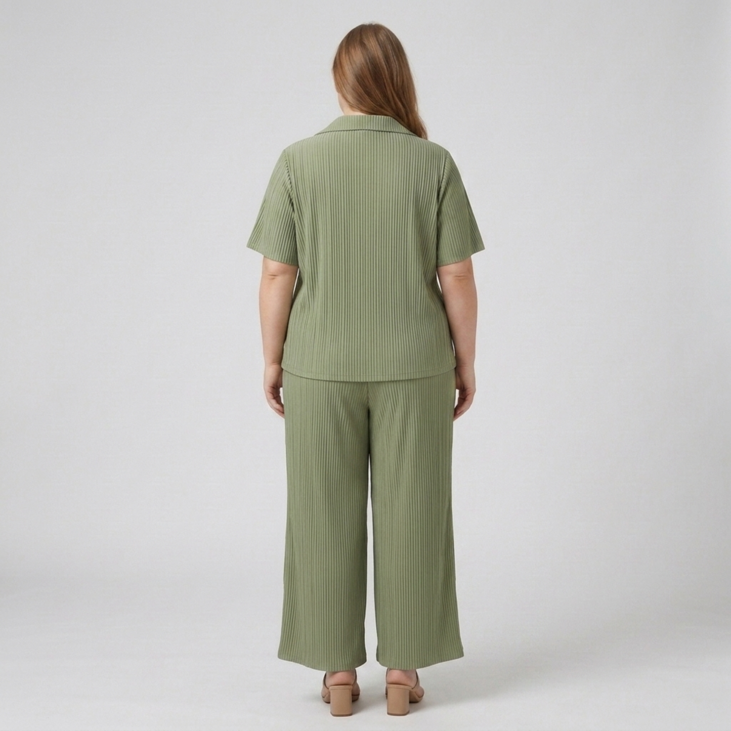 Plus Size Two-Piece Pants Set for Women