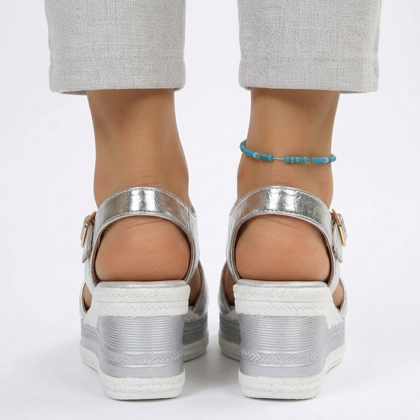 Women's wedge heel sandals — comfort and support — vacation