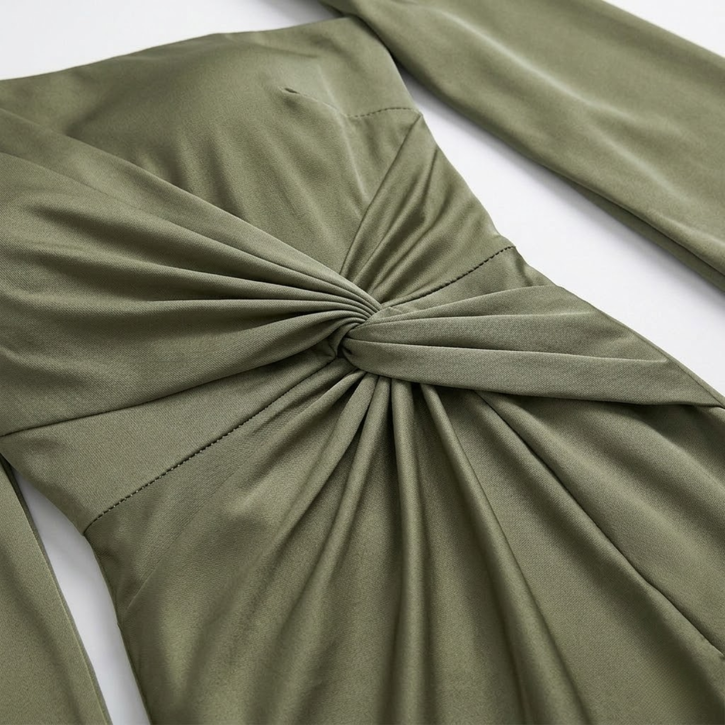 Satin Long Dress with Off-Shoulder, Draped Bow, and Side Slit
