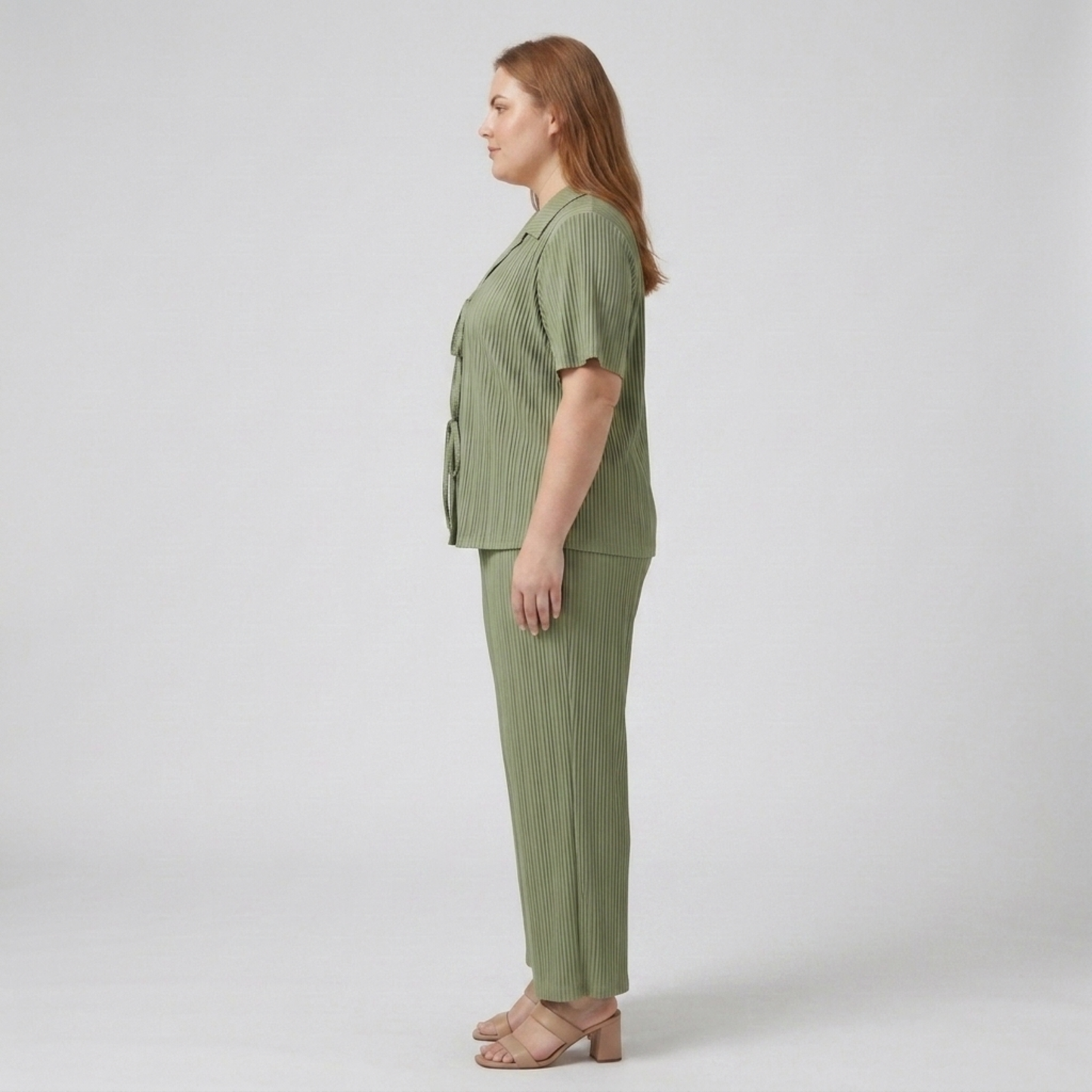 Plus Size Two-Piece Pants Set for Women