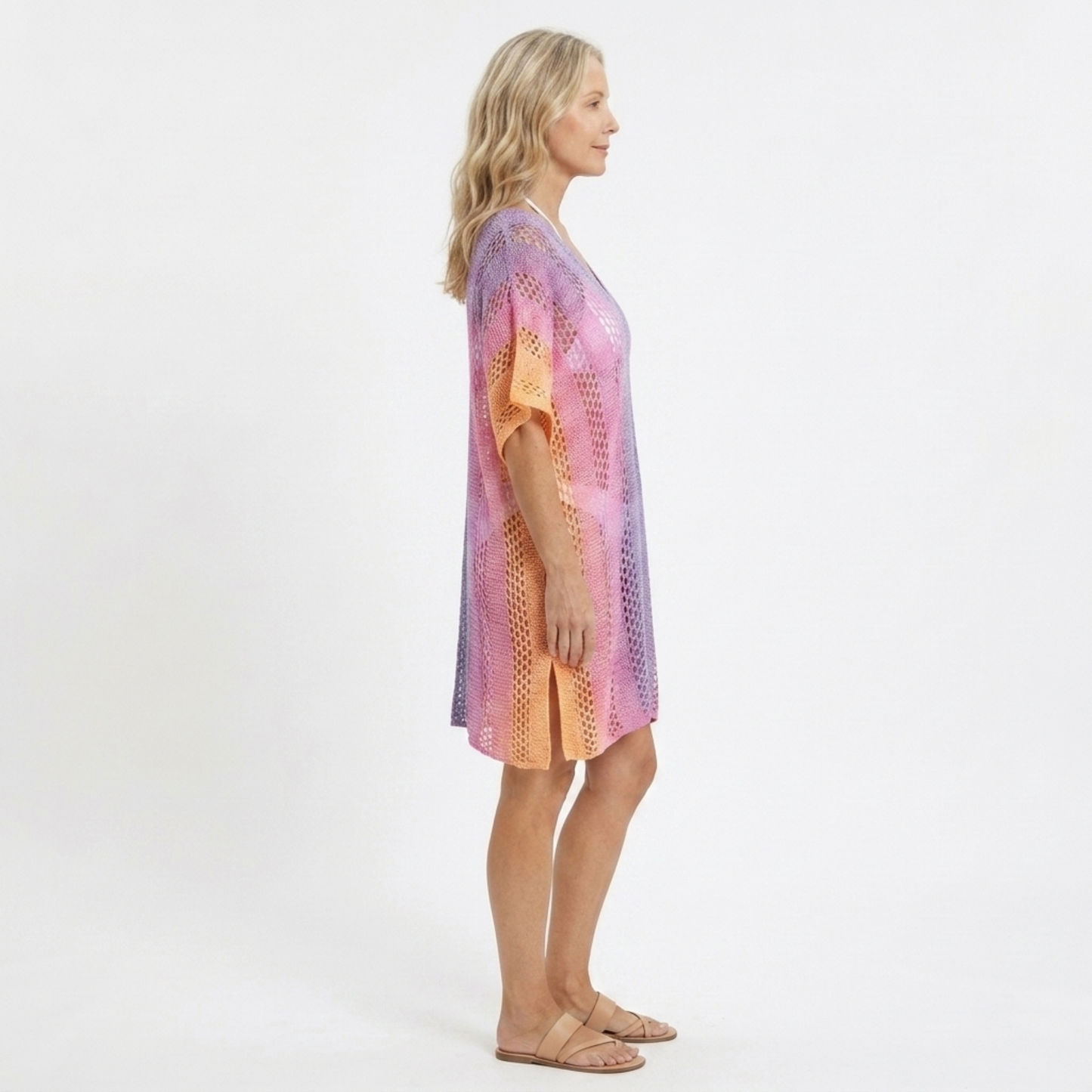 Women's beach kimono robe — loose crochet fit — summer vacation