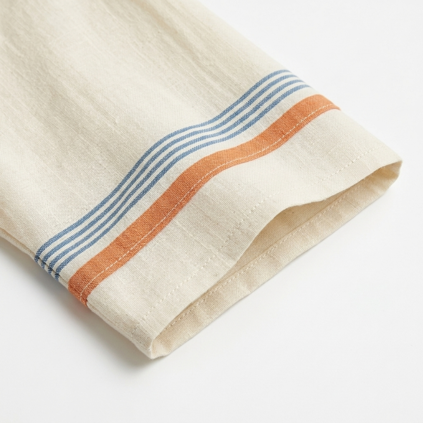 Striped kimono caftan dress — flared cut — beach vacation