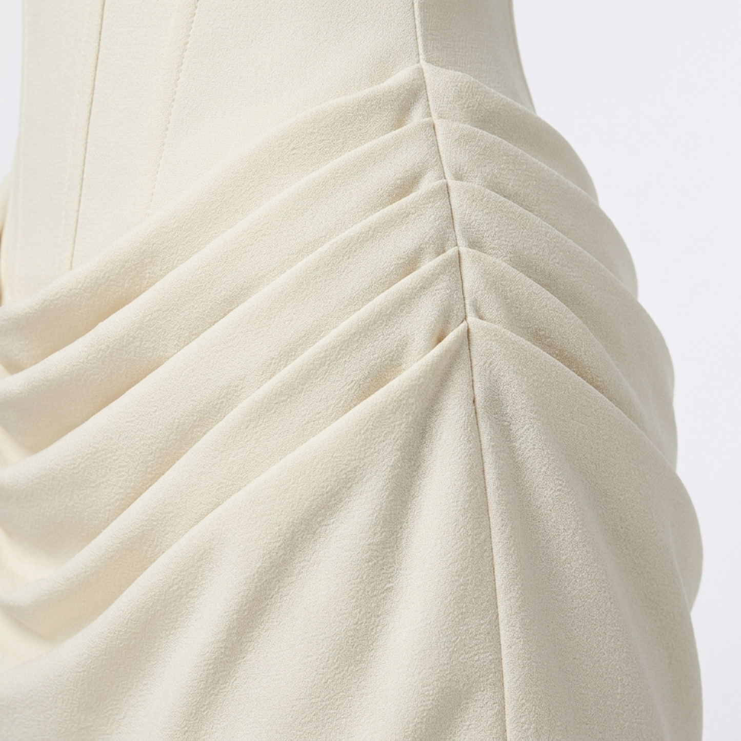 Short women's dress — pleated lyocell skirt and corset bustier | evening outfit
