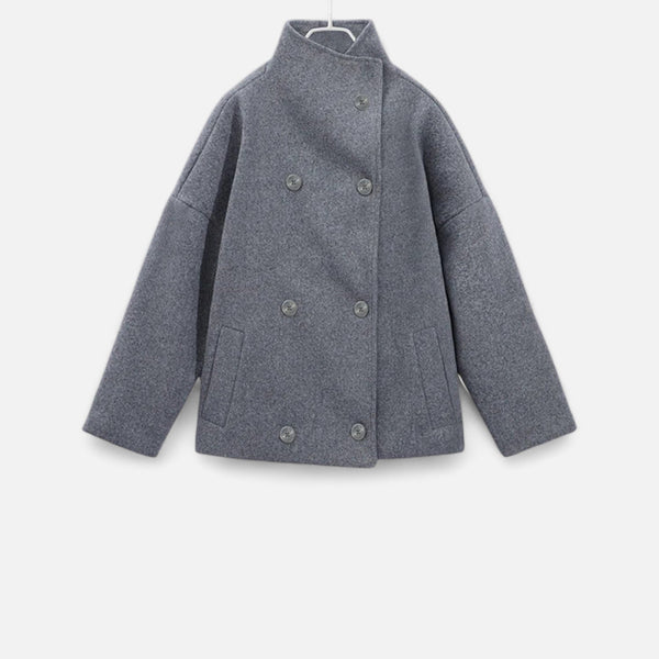 Ancient World | Women's Short Coat High Collar Chic