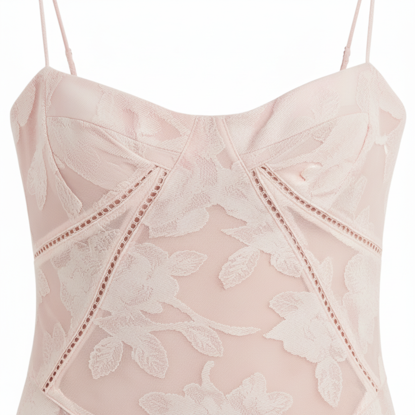 Long Evening Dress with Floral Embroidery Bustier and Flared Cut for Women