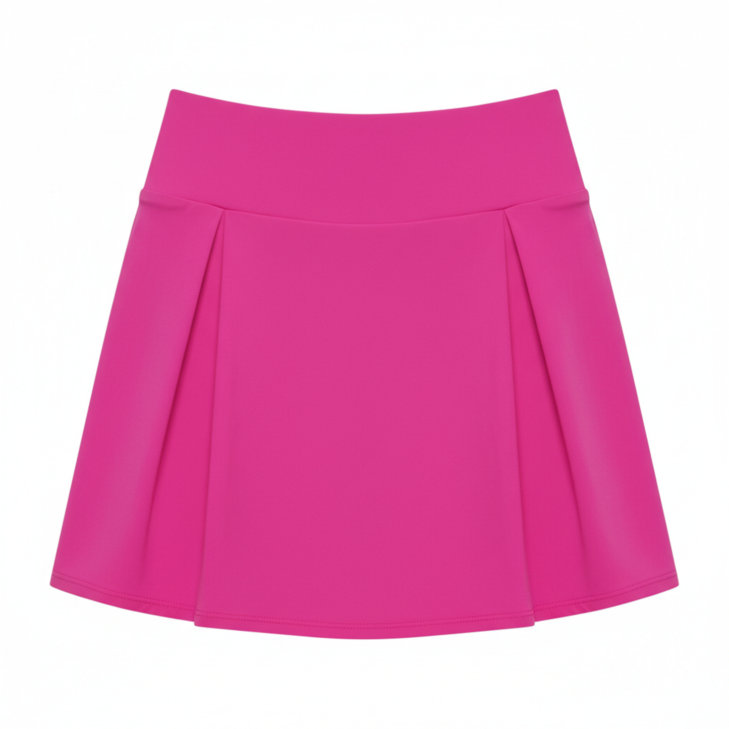 High-waisted mini skirt-shorts for women with built-in shorts and high stretchability
