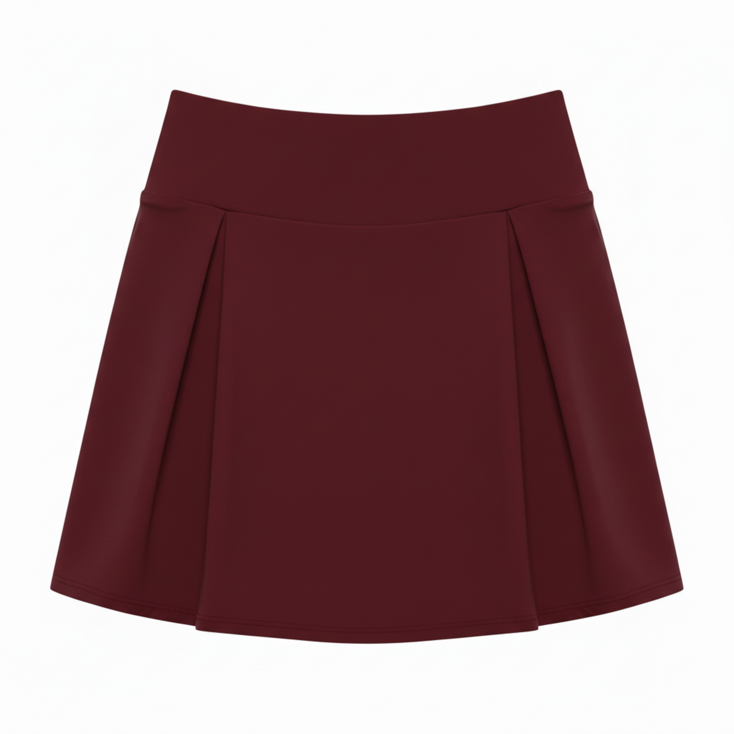High-waisted mini skirt-shorts for women with built-in shorts and high stretchability