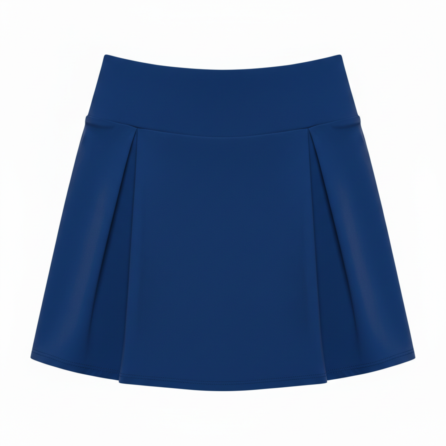 High-waisted mini skirt-shorts for women with built-in shorts and high stretchability