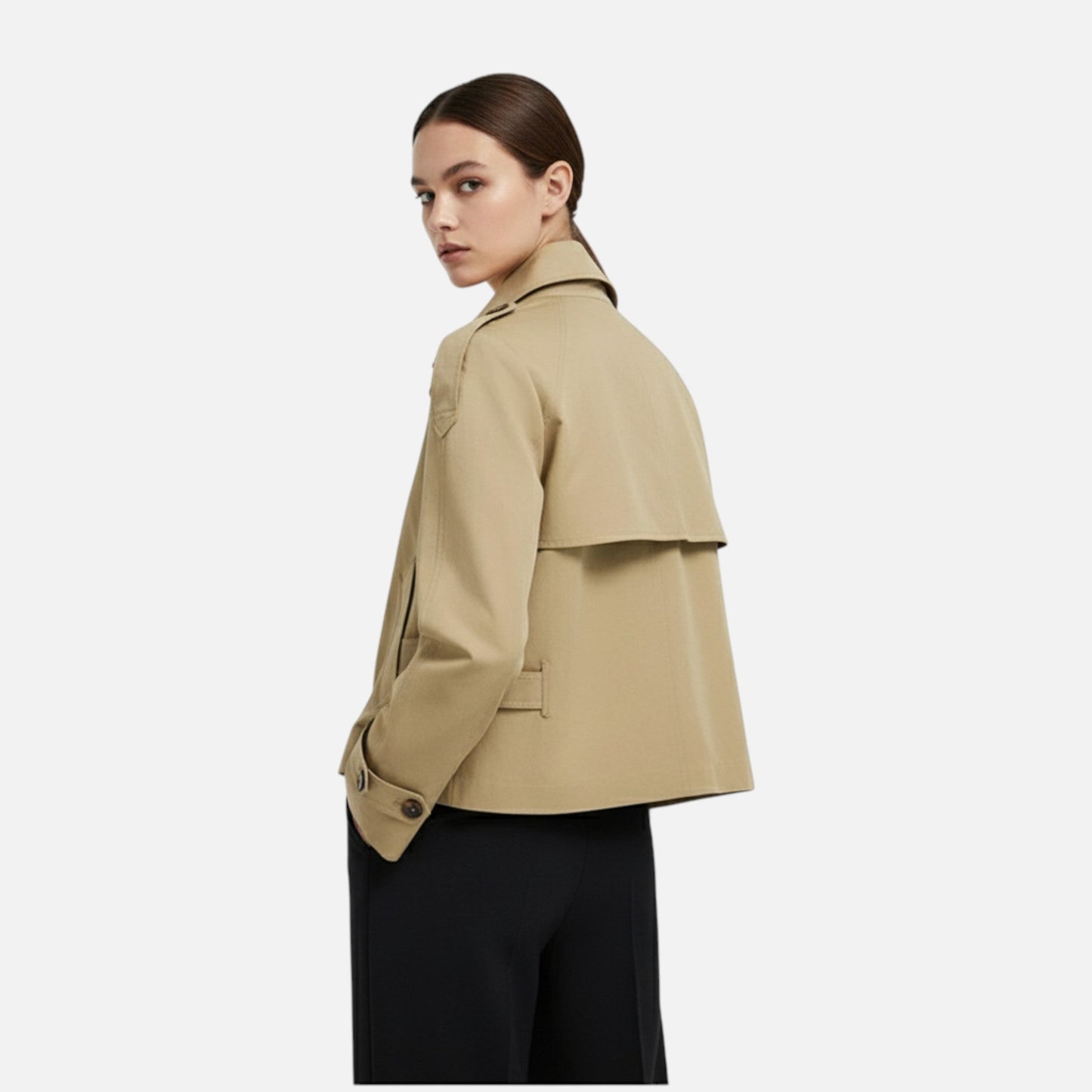 Ancient World | Women's Short Belted Trench Coat