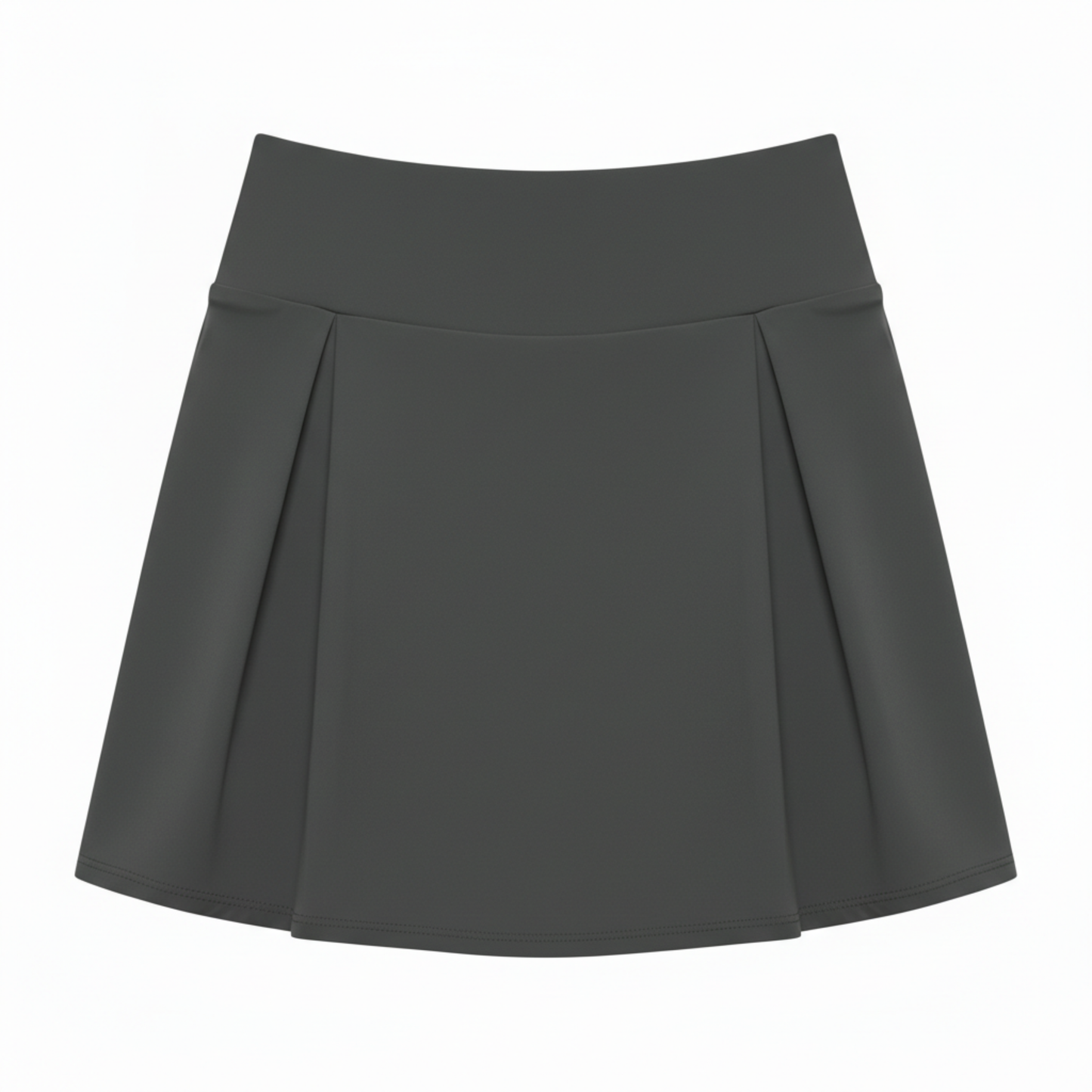 High-waisted mini skirt-shorts for women with built-in shorts and high stretchability