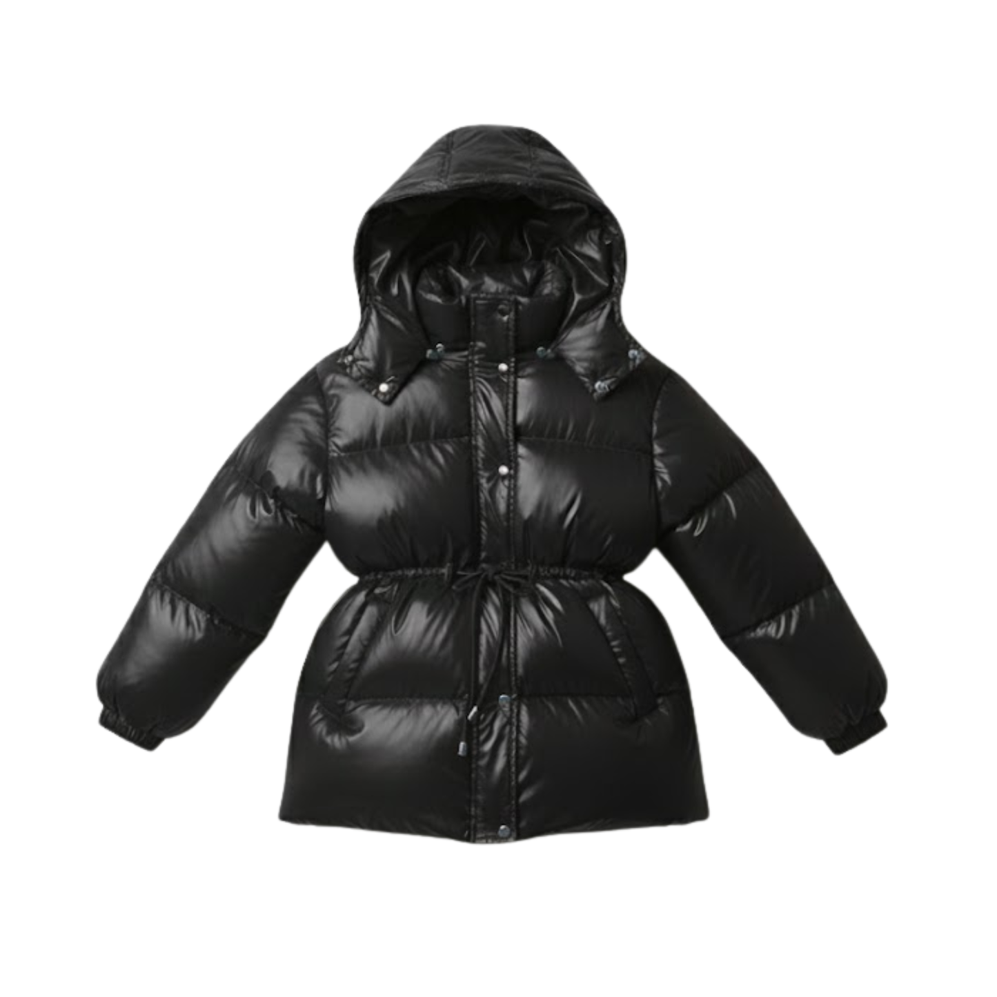 Women's Thick Warm Cotton Jacket with Removable Hood