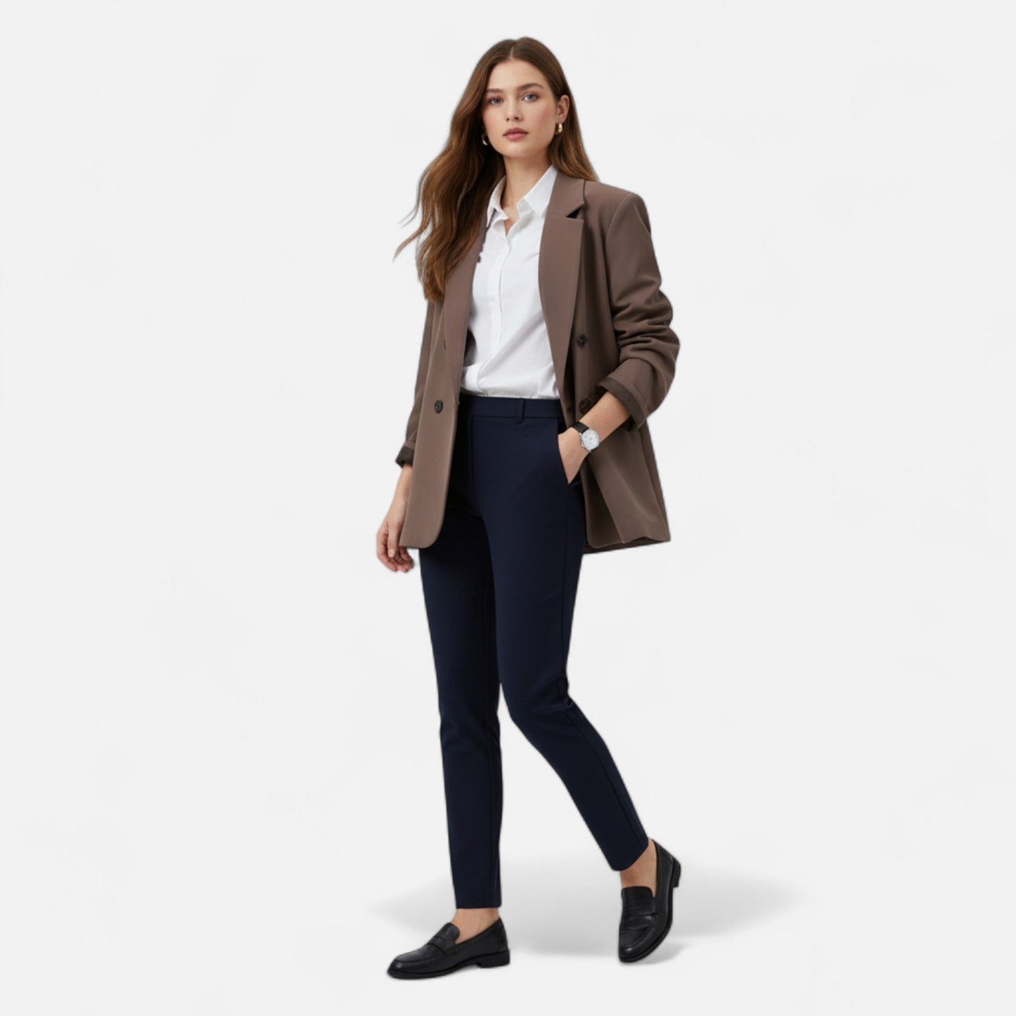 Ancient World | Women's Loose Blazer Casual Elegance