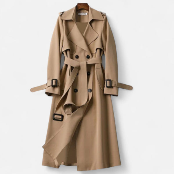 Ancient World | Long Women's Coat – Structured Warmth, Timeless Silhouette