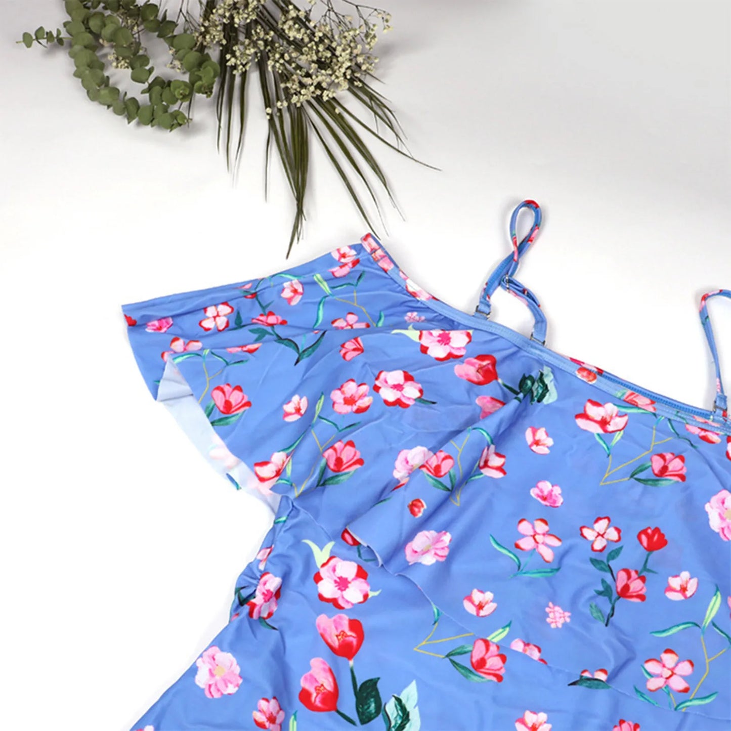 Floral Print One-Piece Maternity Swimsuit