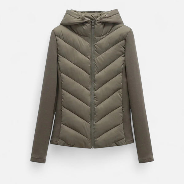 Ancient World | Women's Patchwork Hooded Down Jacket