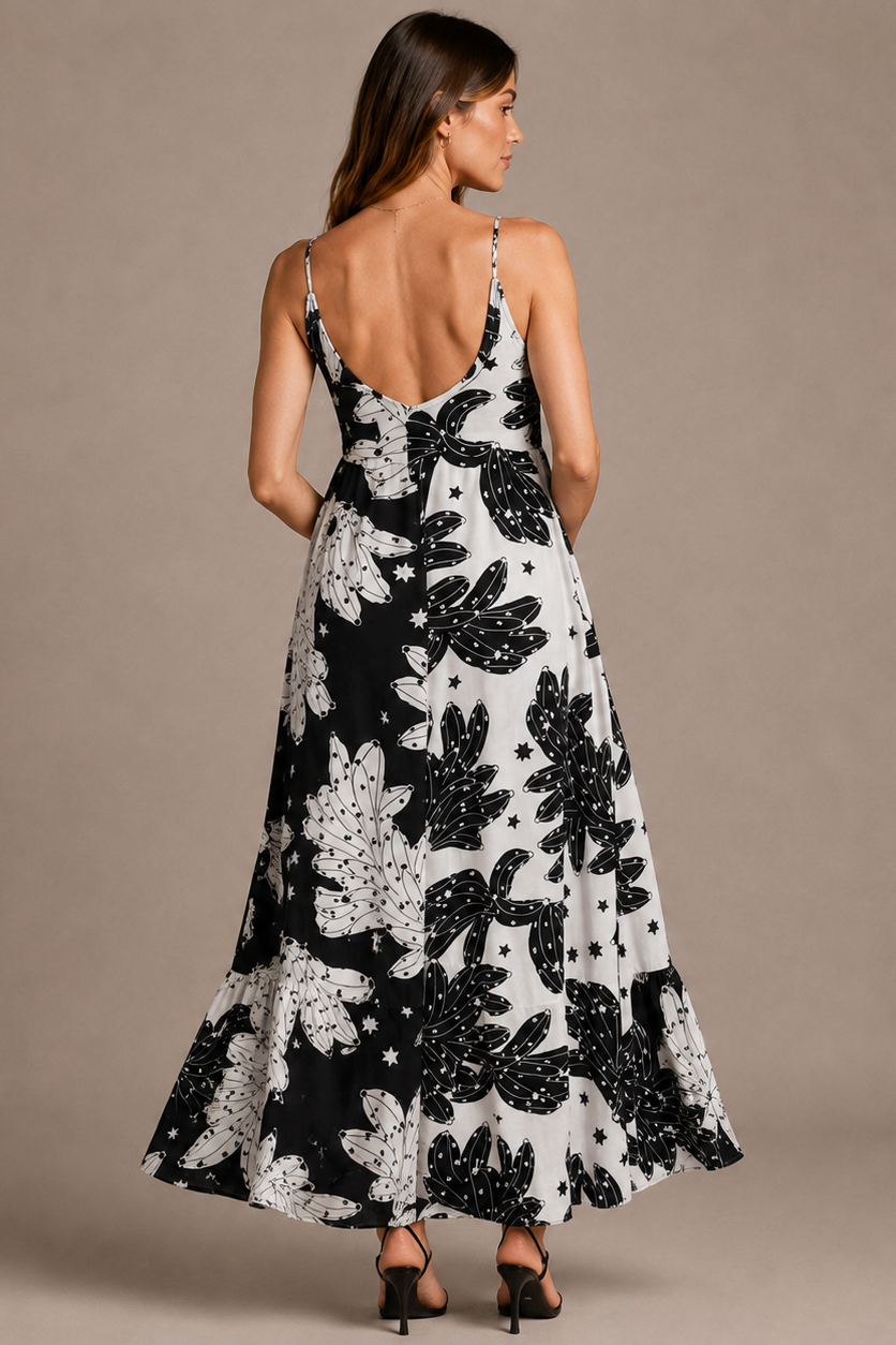 Sleeveless Long Maternity Dress