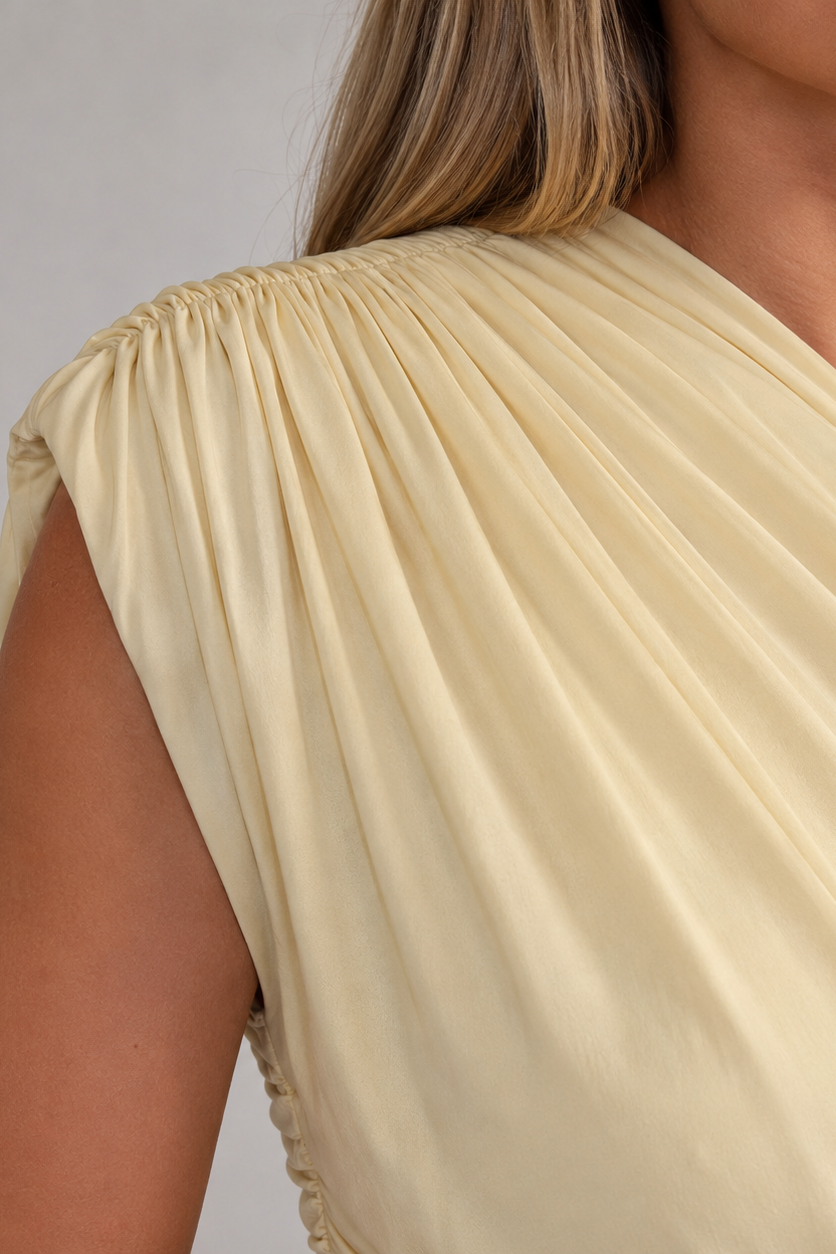 Elegant Long Asymmetric Maternity Dress